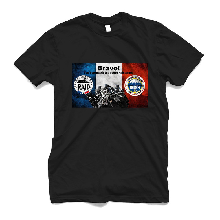 FRENCH SPECIAL ELITE POLICE FORCES UNIT Men's T-Shirt