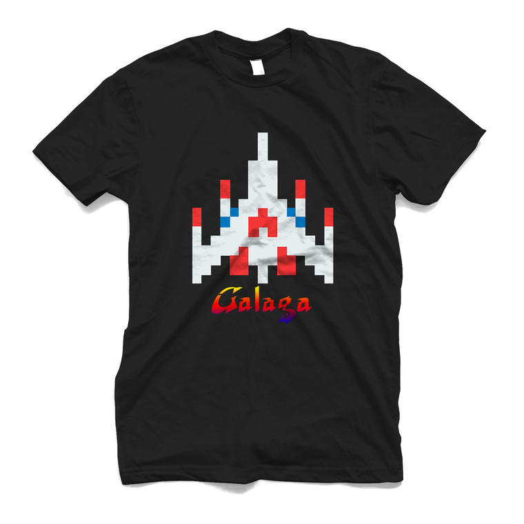 GALAGA RETRO ALIEN SHIP VIDEO GAME Men's T-Shirt