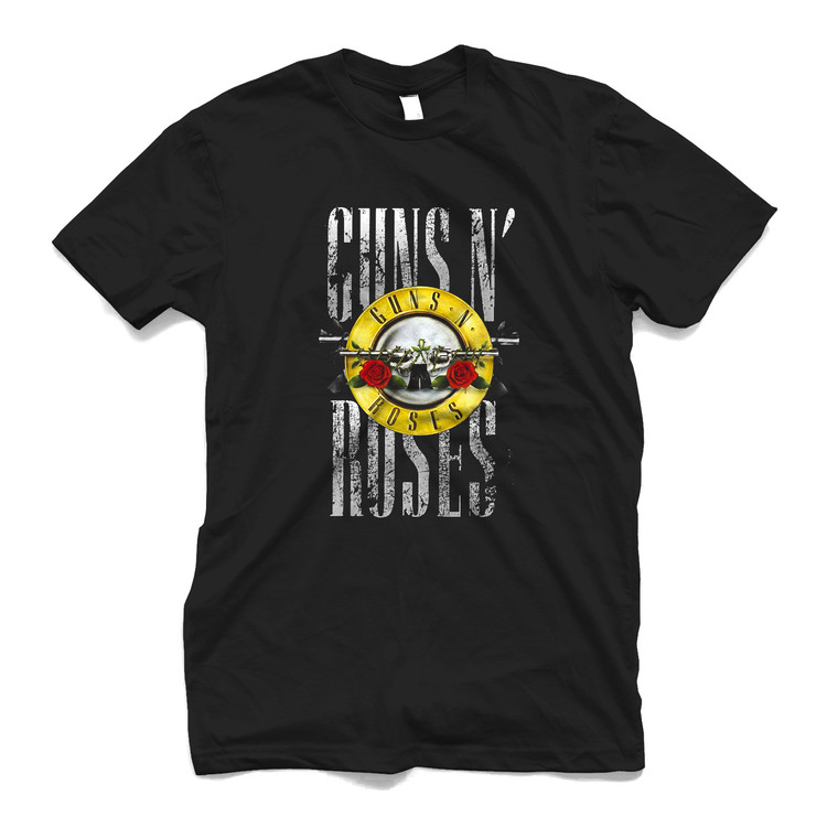 GUN AND ROSES BULLET LOGO Men's T-Shirt