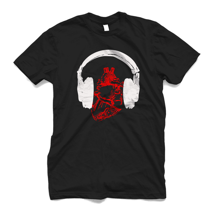 HEARTBEAT TRAP DJ EDC Men's T-Shirt