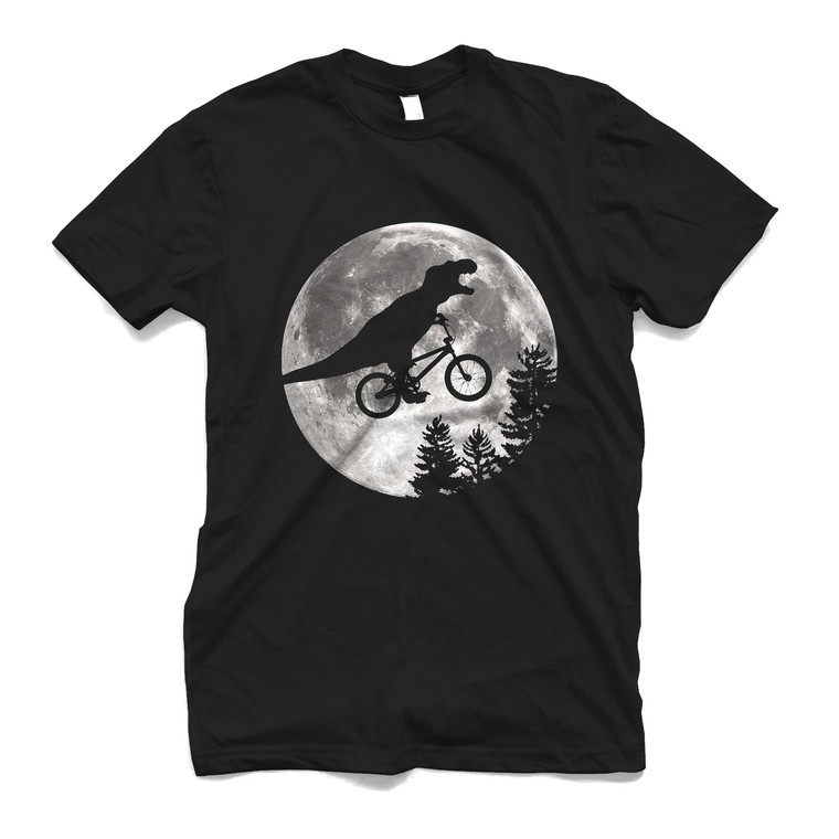 HUMANS DINOSAUR ON BIKE E.T PARODY Men's T-Shirt