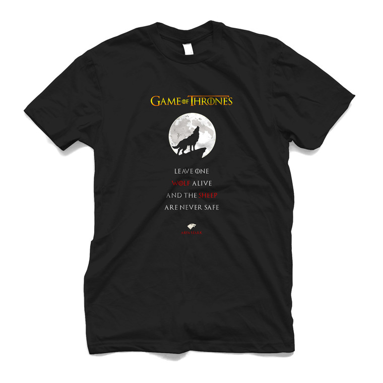 LEAVE ONE WOLF ALIVE ARYA STARK 2 Men's T-Shirt