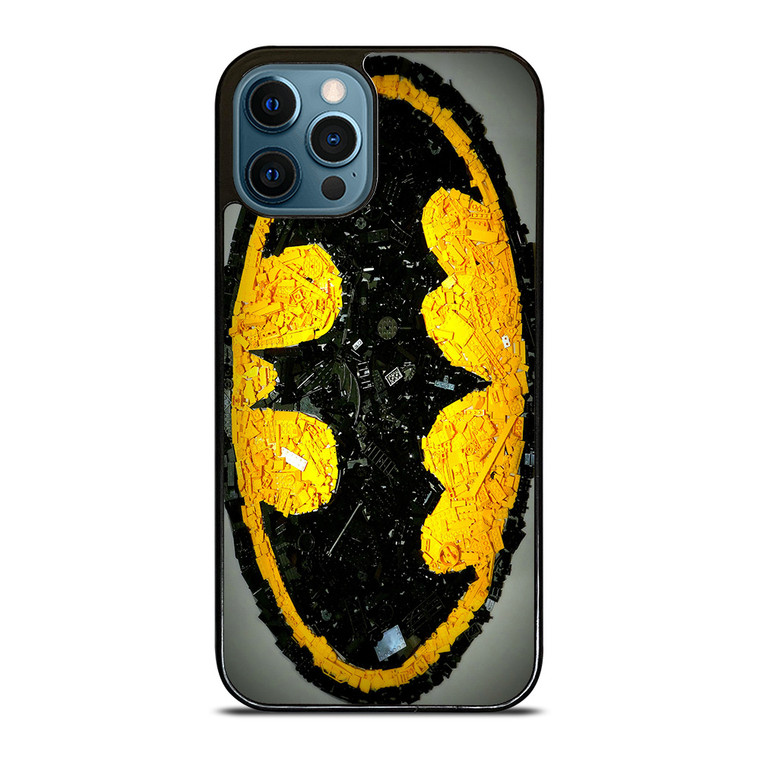 Batman Logo Black Yellow 2 iPhone 12 Pro Max Case Batman Logo Black Yellow 2 iPhone 12 Pro Max Case