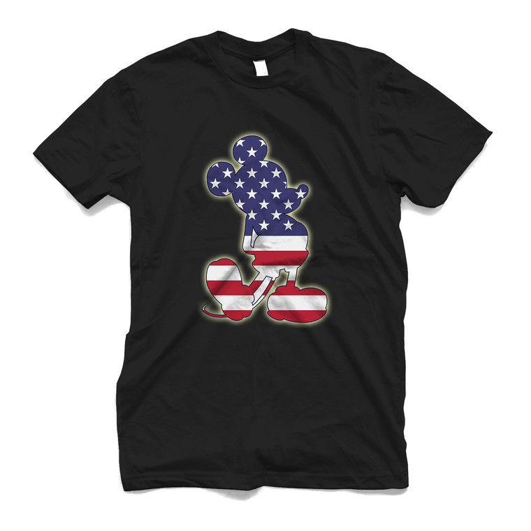 MICKEY MOUSE PATRIOTIC AMERICAN FLAG Men's T-Shirt MICKEY MOUSE PATRIOTIC AMERICAN FLAG Men's T-Shirt