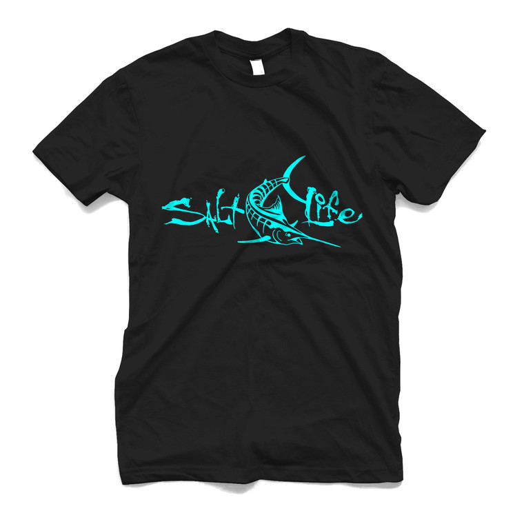SALT LIFE BLACK Men's T-Shirt SALT LIFE BLACK Men's T-Shirt
