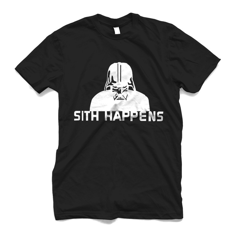 SHIT HAPPENS DARK STAR WARS Men's T-Shirt