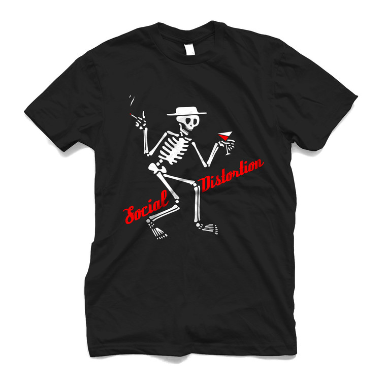 SOCIAL DISTORTION SKELLY SKULL BAND 2 Men's T-Shirt SOCIAL DISTORTION SKELLY SKULL BAND 2 Men's T-Shirt
