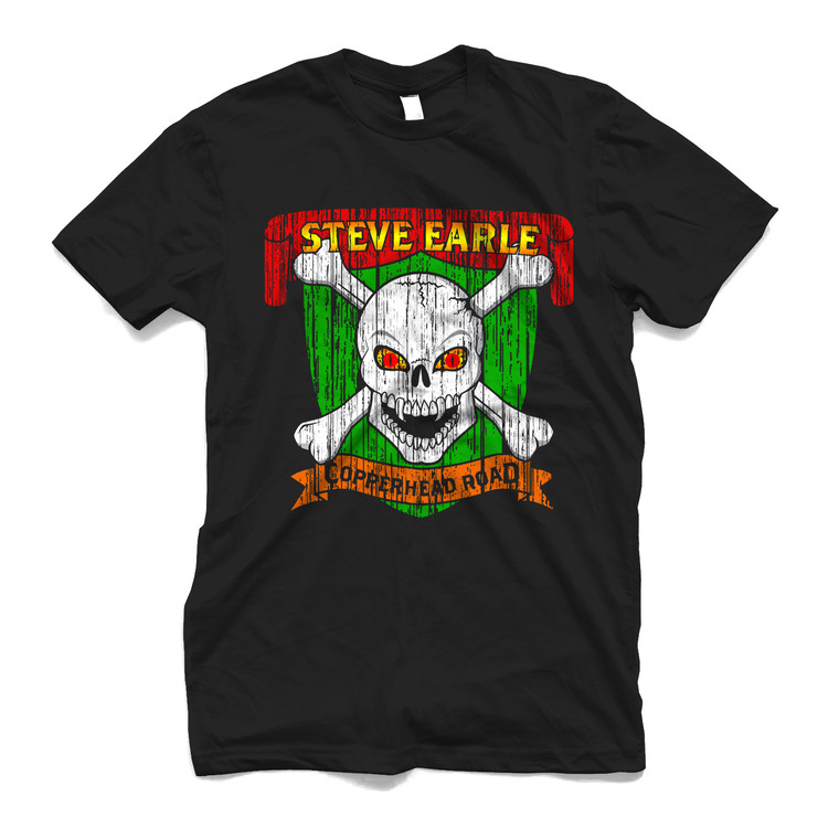 STEVE EARLE WOODEN LOGO NEW VERSION Men's T-Shirt STEVE EARLE WOODEN LOGO NEW VERSION Men's T-Shirt