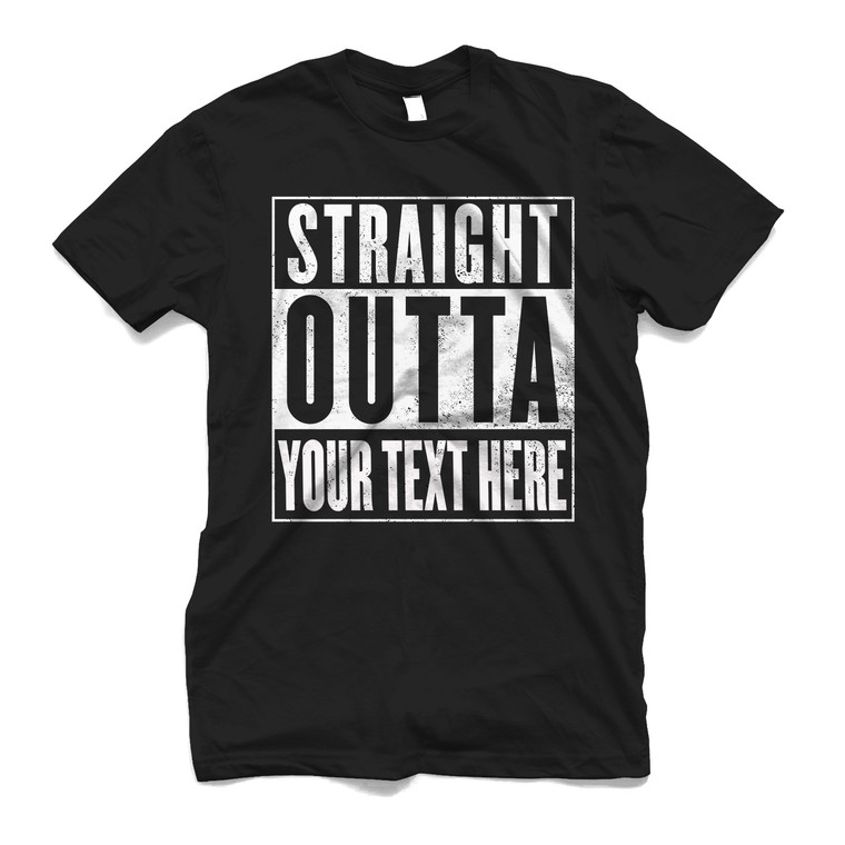 STRAIGHT OUTTA THE GARAGE CUSTOM Men's T-Shirt STRAIGHT OUTTA THE GARAGE CUSTOM Men's T-Shirt