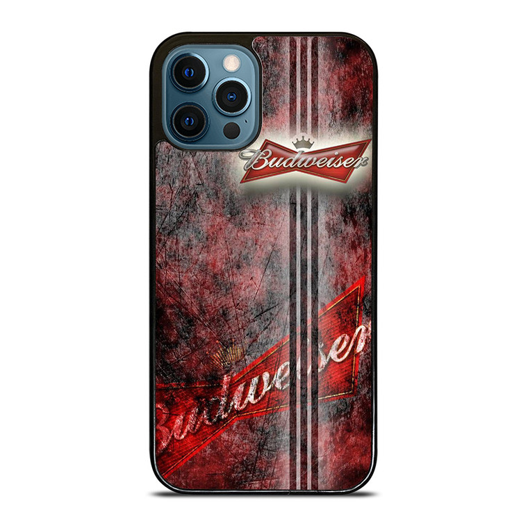 BUDWEISER BEER LOGO GRUNGE iPhone 12 Pro Max Case