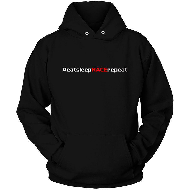 EAT SLEEP RACE REPEAT 1 Hoodie