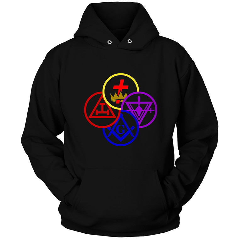 MASON SQUARE AND COMPASS Hoodie