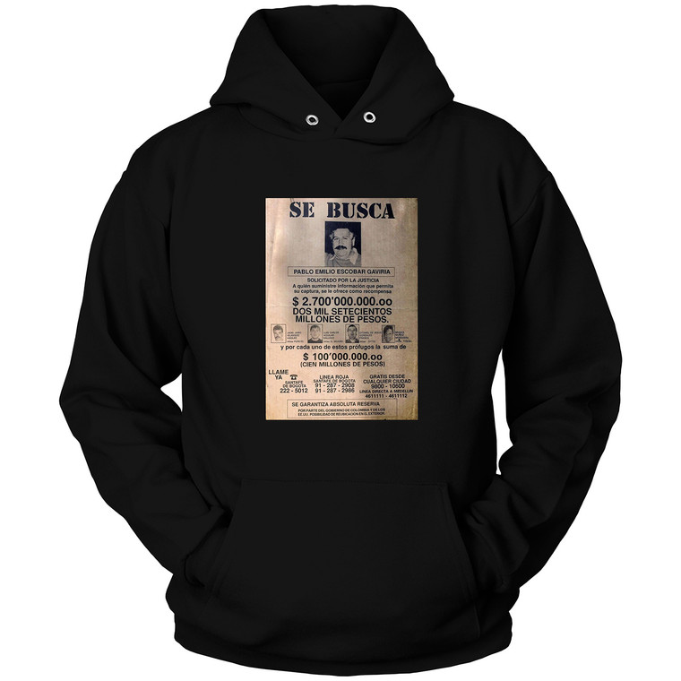 PABLO ESCOBAR WANTED Hoodie PABLO ESCOBAR WANTED Hoodie