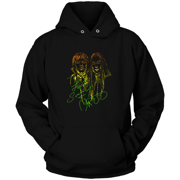 SONNY AND CHER LOGO HEATHER BLACK Hoodie