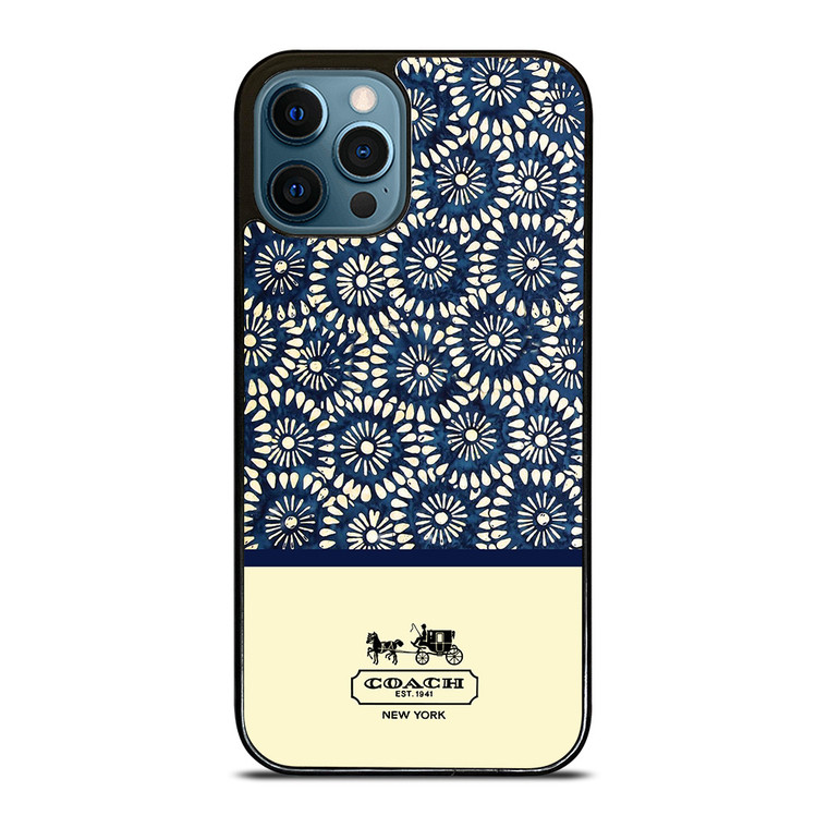COACH NEW YORK BLUE FLORAL BATIK iPhone 12 Pro Max Case COACH NEW YORK BLUE FLORAL BATIK iPhone 12 Pro Max Case