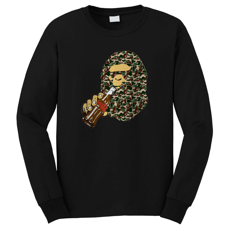 BAPE COKE BOTTLE A BATHING APE ROUND Long Sleeve T-Shirt