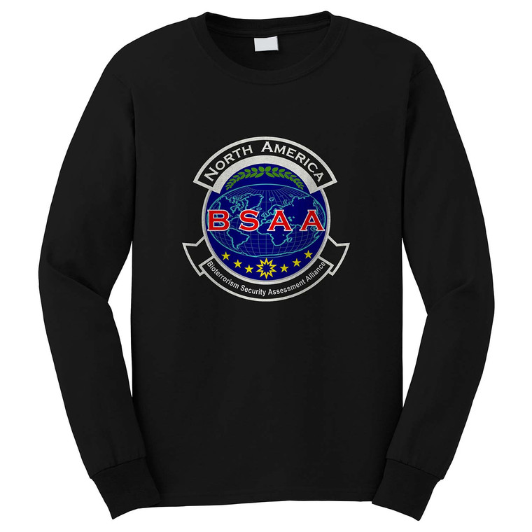 BSAA NORTH AMERICA RESIDENT EVIL Long Sleeve T-Shirt