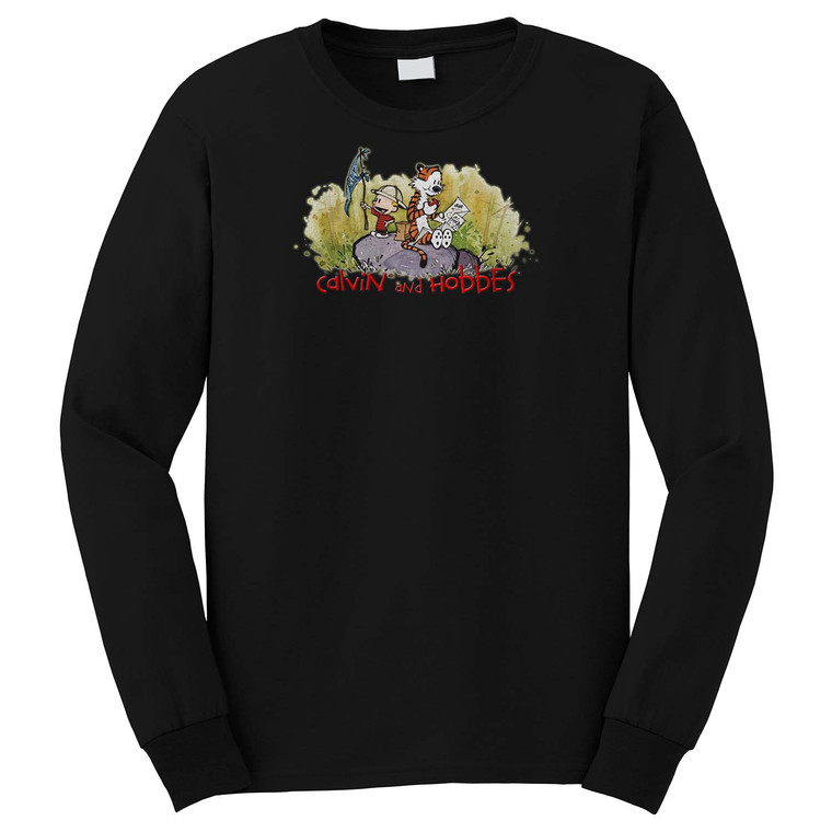 CALVIN AND HOBBES CARTOON Long Sleeve T-Shirt CALVIN AND HOBBES CARTOON Long Sleeve T-Shirt