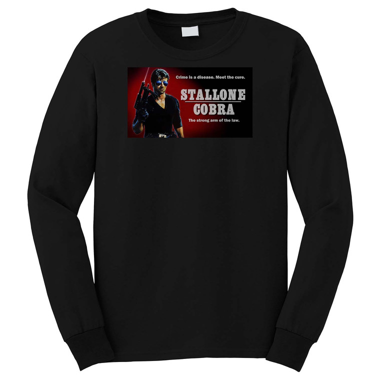 COBRA SYLVESTER STALLONE VINTAGE MOVIE 2 Long Sleeve T-Shirt COBRA SYLVESTER STALLONE VINTAGE MOVIE 2 Long Sleeve T-Shirt
