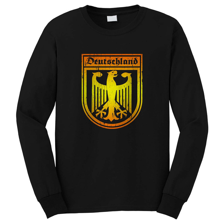 DEUTSCHLAND EAGLE GERMANY Long Sleeve T-Shirt DEUTSCHLAND EAGLE GERMANY Long Sleeve T-Shirt