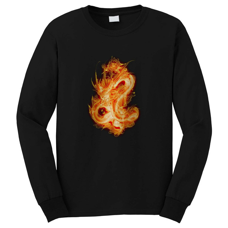 DRAGON EMBROIDERY Long Sleeve T-Shirt