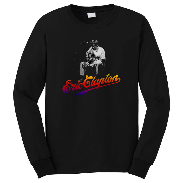 ERIC CLAPTON WITH GUITAR Long Sleeve T-Shirt