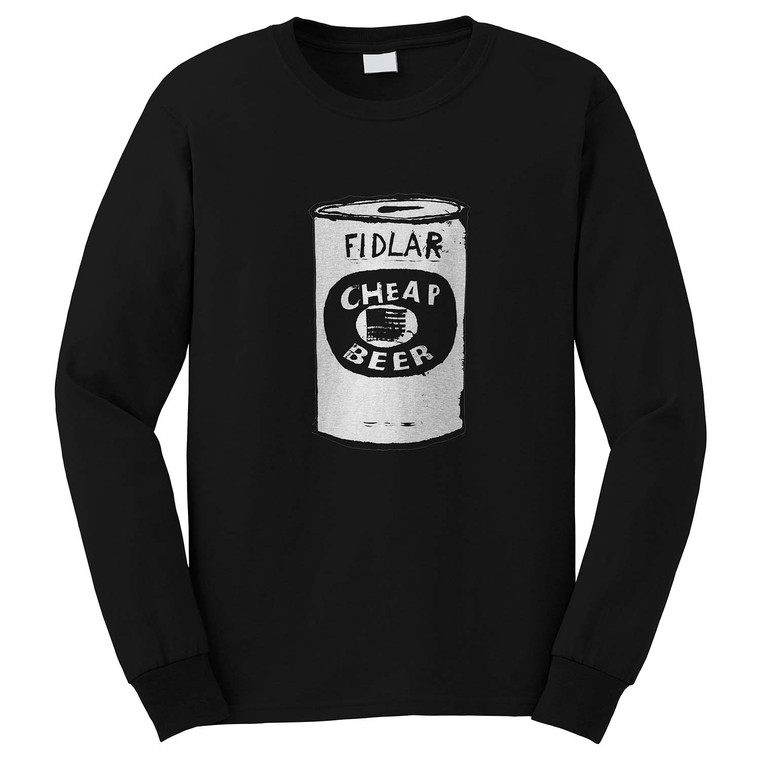 FIDLAR CHEAP BEER Long Sleeve T-Shirt FIDLAR CHEAP BEER Long Sleeve T-Shirt