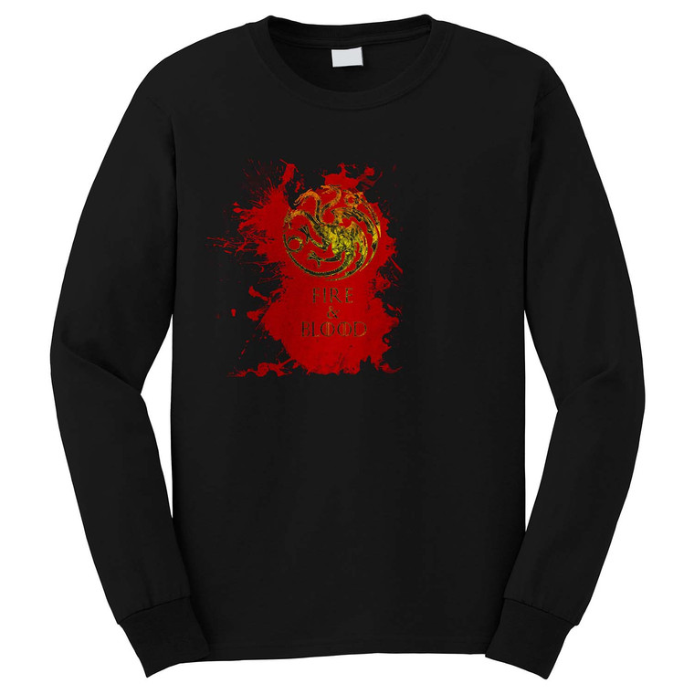 FIRE & BLOOD Long Sleeve T-Shirt