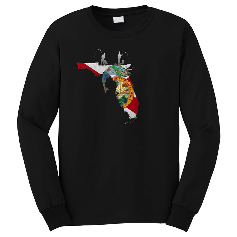 FLORIDA FLATS FISHING Long Sleeve T-Shirt