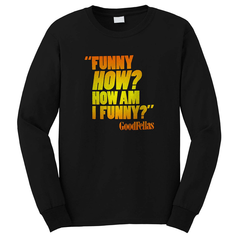 GOODFELLAS THREE WISE GANGSTER Long Sleeve T-Shirt GOODFELLAS THREE WISE GANGSTER Long Sleeve T-Shirt