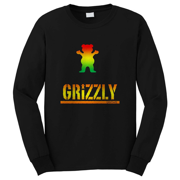 GRIZZLY GRIPTAGE POSTER OG BEAR SKATEBOARD Long Sleeve T-Shirt