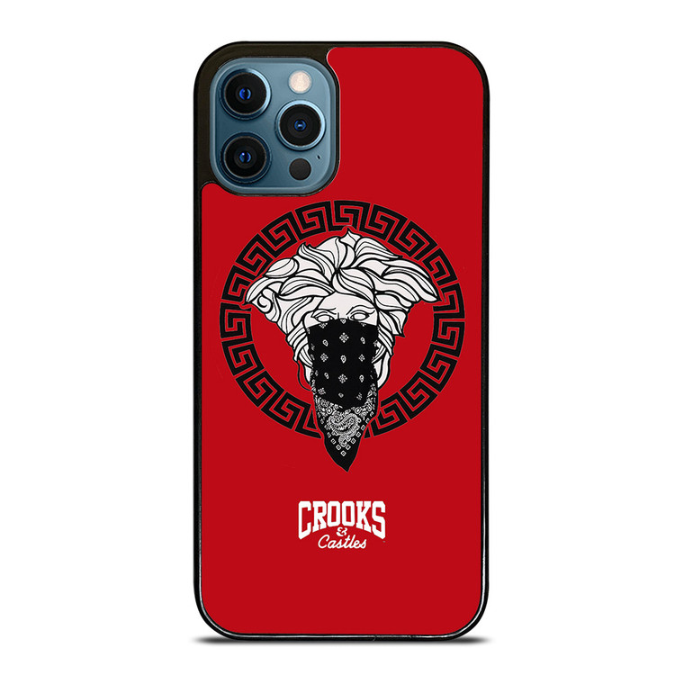 CROOK AND CASTLES BANDANA RED iPhone 12 Pro Max Case