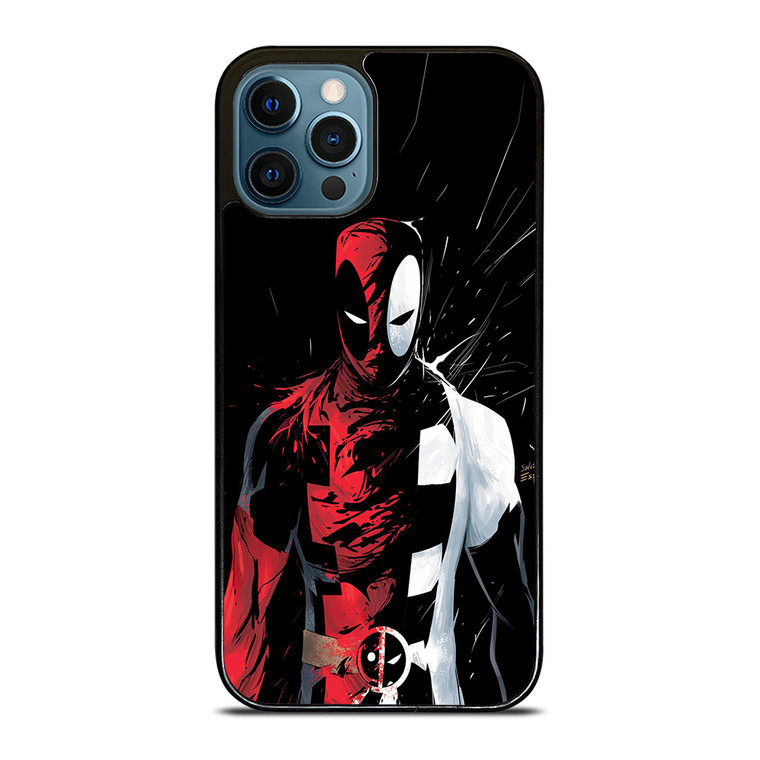 DEADPOOL BLACK IN BLACK WHITE iPhone 12 Pro Max Case