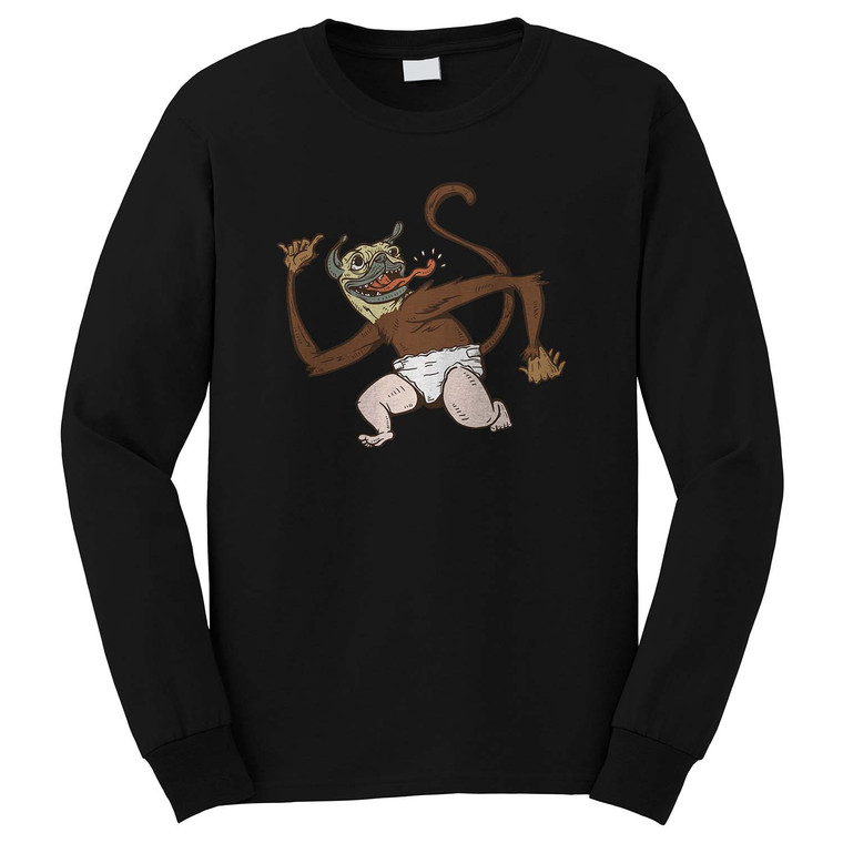 PUPPY MONKEY BABY Long Sleeve T-Shirt
