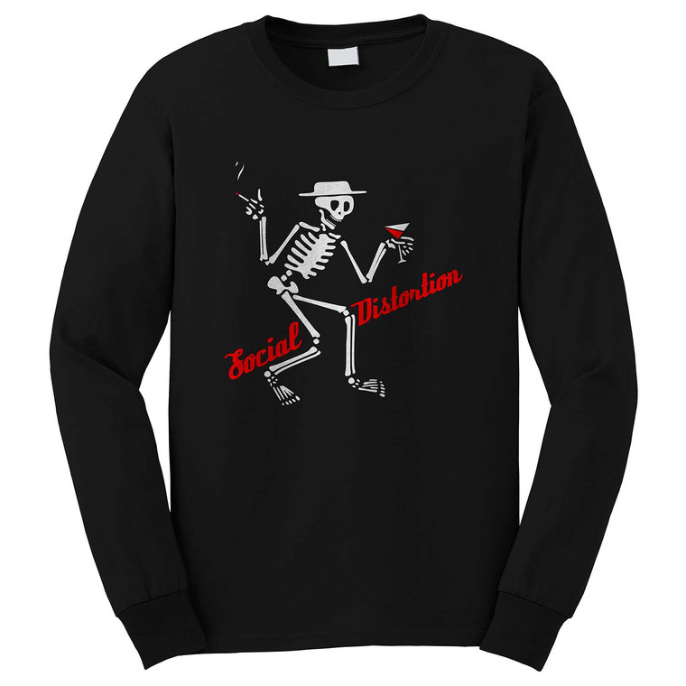 SOCIAL DISTORTION SKELLY SKULL BAND 2 Long Sleeve T-Shirt