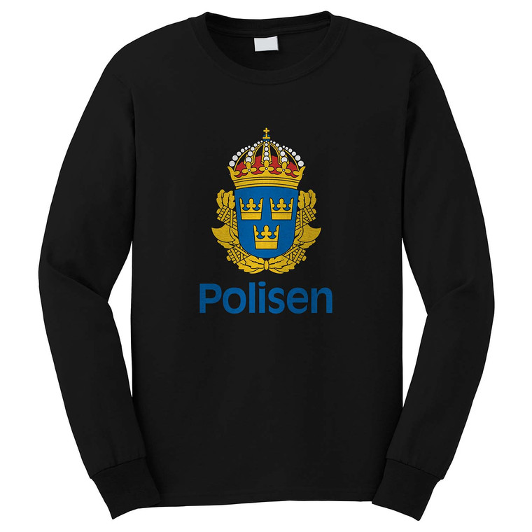 SWEDEN SWEDISH POLISEN Long Sleeve T-Shirt SWEDEN SWEDISH POLISEN Long Sleeve T-Shirt