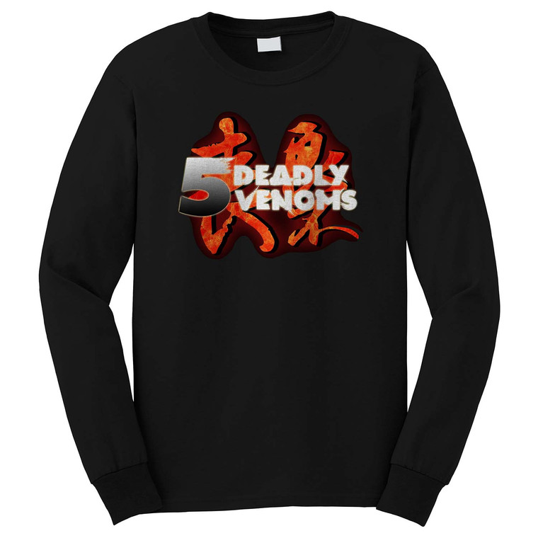 THE 5 FIVE DEADLY VENOMS SHAOLIN MOVIE Long Sleeve T-Shirt THE 5 FIVE DEADLY VENOMS SHAOLIN MOVIE Long Sleeve T-Shirt