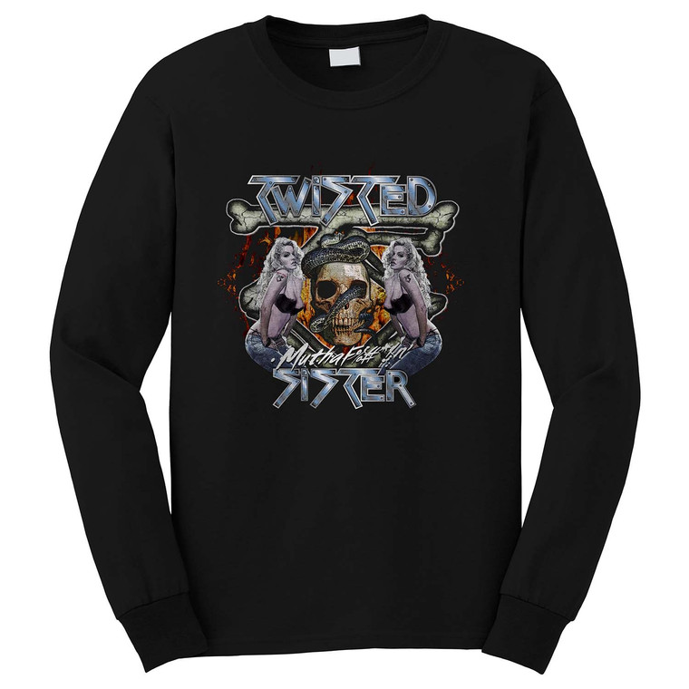 TWISTED SISTER OLD SCHOOL ROCK BAND Long Sleeve T-Shirt