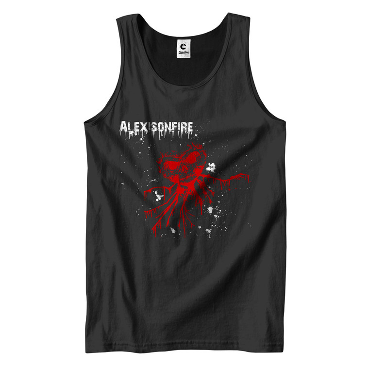 ALEXISONFIRE HEART SKULL LOGO Men's Tank Top