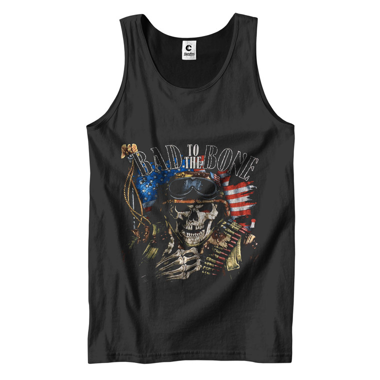 BAD TO THE BONE Men's Tank Top