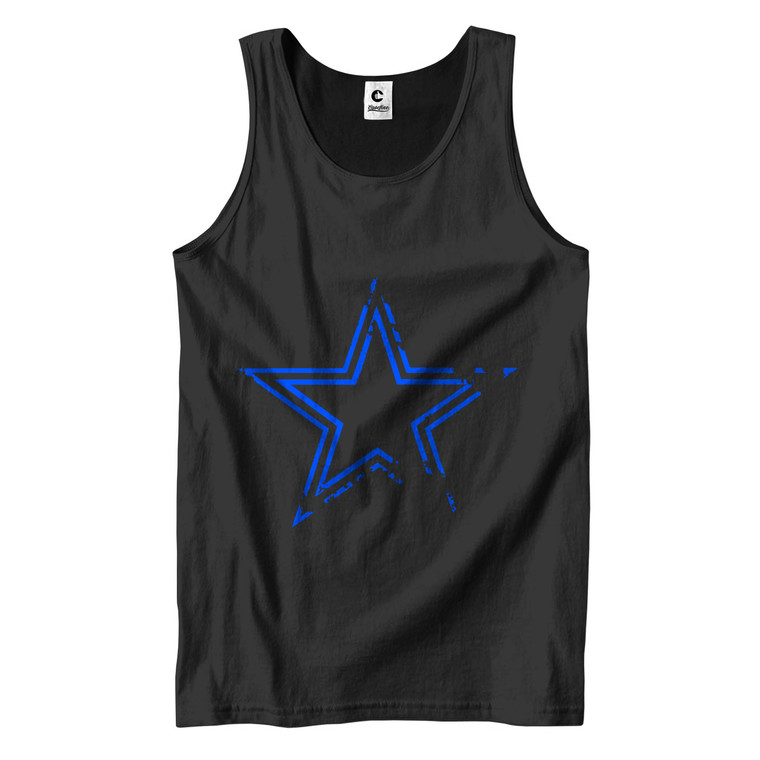 DALLAS COWBOY BLUE Logo Men's Tank Top DALLAS COWBOY BLUE Logo Men's Tank Top