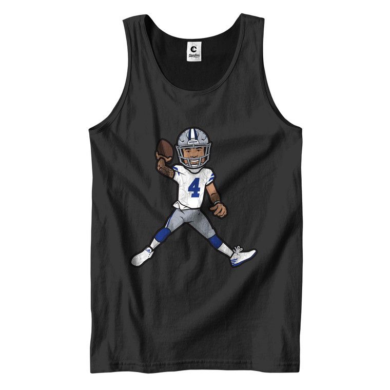 DALLAS COWBOYS DAK PRESCOTT Men's Tank Top DALLAS COWBOYS DAK PRESCOTT Men's Tank Top