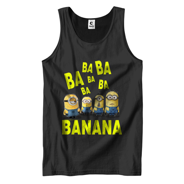 DESPICABLE ME MINION BA BA BA BANANA Men's Tank Top DESPICABLE ME MINION BA BA BA BANANA Men's Tank Top