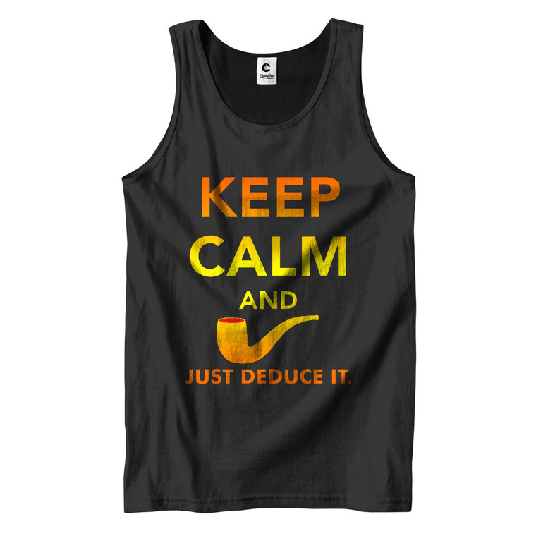 FUNNY SHERLOCK HOLMES Just Deduce It  Men's Tank Top