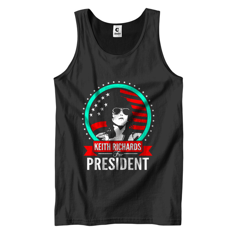 KEITH RICHARDS FOR PRESIDENT MUSIC Men's Tank Top
