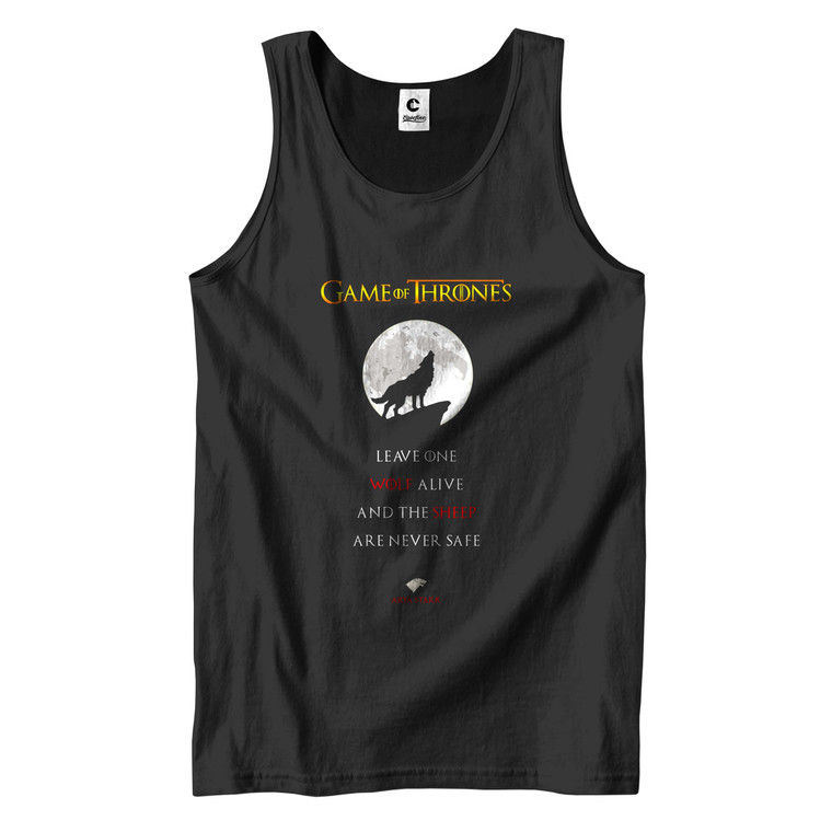 LEAVE ONE WOLF ALIVE ARYA STARK 2 Men's Tank Top