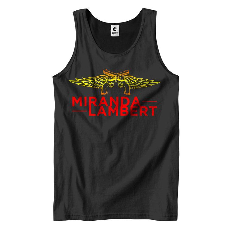 MIRANDA LAMBERT PISTOLS WINGS LOGO 1 Men's Tank Top