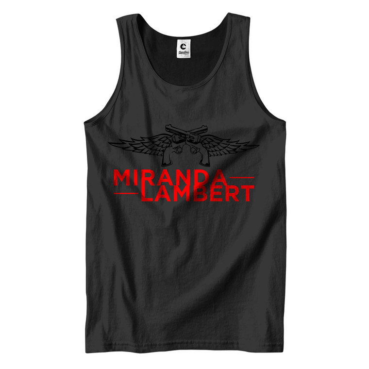 MIRANDA LAMBERT PISTOLS WINGS LOGO 2 Men's Tank Top
