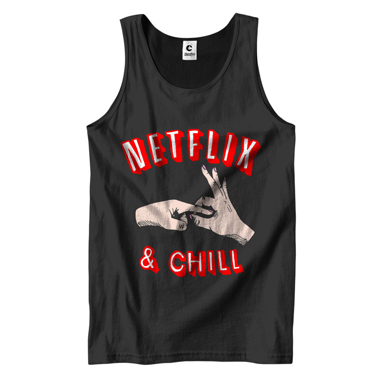 NETFLIX AND CHILL Men's Tank Top