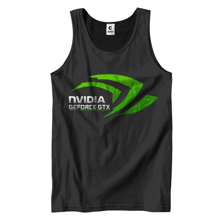 NVIDIA GEFORCE SPOT GREEN Men's Tank Top